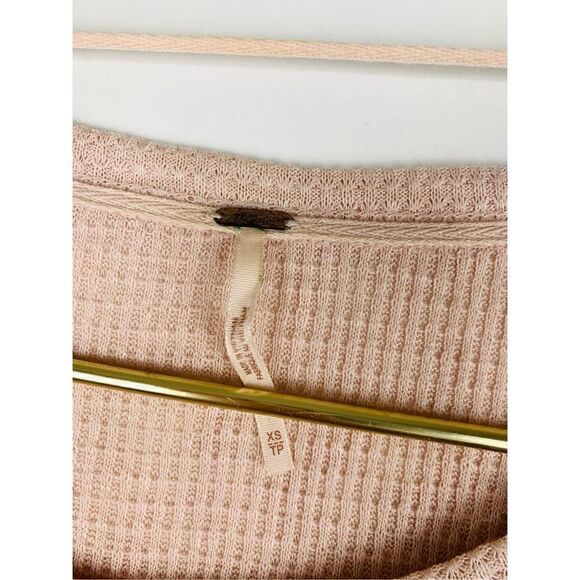 Free People Women's Casual Clash Blouse Top Floral Balloon Sleeve Pink Red XS - Picture 4 of 7